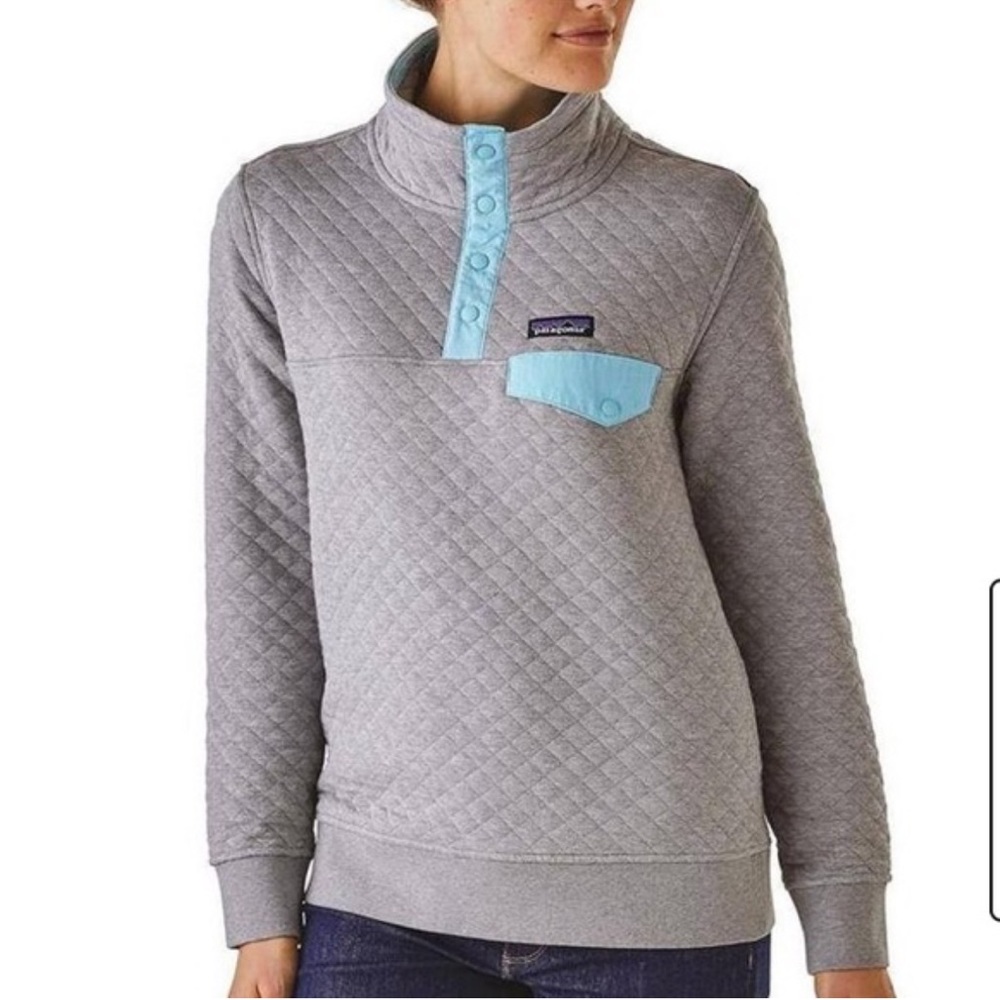 Patagonia quilted snap-T pullover size small.